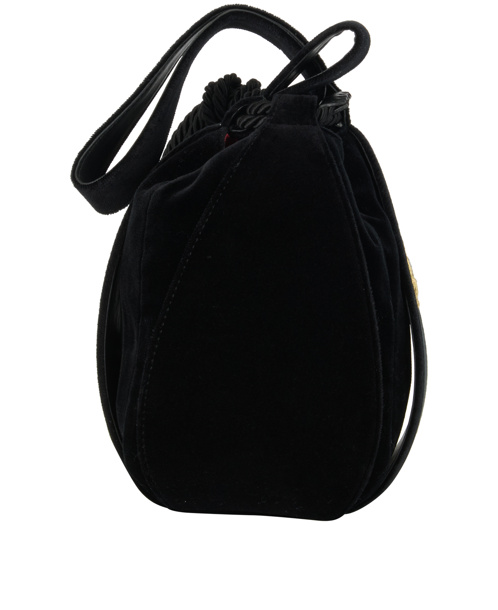Kitt Bucket Bag, &pound;240, Handbags, Black, Cotton, Side view